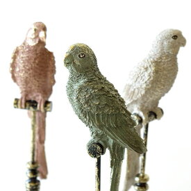 鳥 置物 置き物 オブジェ おしゃれ かわいい アンティーク レトロ 卓上 インテリア 雑貨 小鳥 バロックスタンドバード3タイプ
