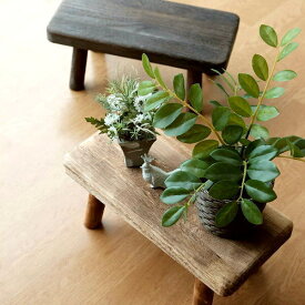 花台 フラワースタンド 木製 天然木 おしゃれ ナチュラル アンティーク 室内 観葉植物スタンド 植木鉢台 プランタースタンド 鉢置き台 鉢台 花置き台 花瓶台 桐 テーブル サーキュレーター 加湿器を置く台 ウッドスクエアスタンドS 2カラー