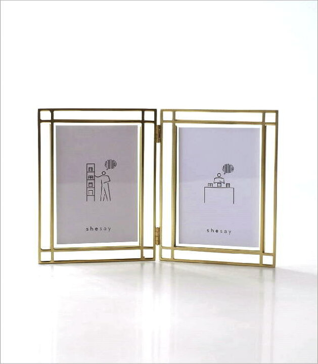 楽天市場】フォトフレーム 写真立て ガラス 透明 2面 2枚 L判 L版  