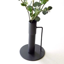 フラワースタンド 花瓶 おしゃれ 花器 フラワーベース アイアン ロング スタンド シンプル 小スペース スタイリッシュ インテリア アイアンのブランチベース スタンド L