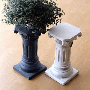 ガーデンコラム ガーデニング 置物 オブジェ おしゃれ 花台 フラワースタンド 小さめ ロココ調 ヨーロピアン オーナメント アンティーク調 庭 園芸 インテリア ガーデンコラム スモール2カ