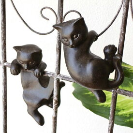 猫 雑貨 ぶら下げ ネコグッズ かわいい 可愛い キュート 猫 アンティーク インテリアオブジェ 猫雑貨 引っ掛け キャット 飾り CAT 猫 アジアン雑貨 ぶら下がり 子ネコ 猫 ねこ オブジェ インテリア雑貨 ネコ雑貨 やんちゃな2匹の子ネコ