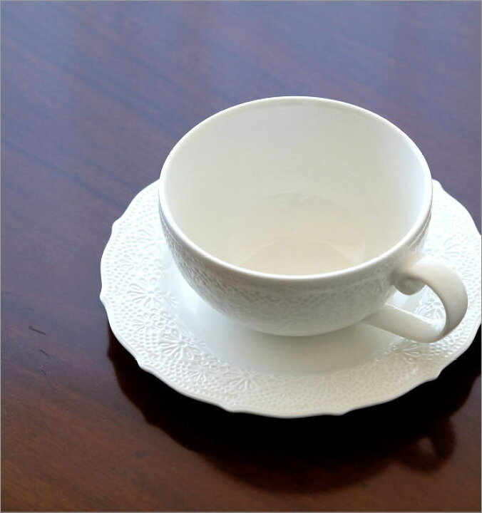 楽天市場 カップ ソーサー 白 ホワイト 陶器 おしゃれ 紅茶 コーヒーカップ ソーサー 洋風 シャローティーカップ ソーサー ギギｌｉｖｉｎｇ