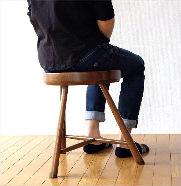 楽天市場】スツール 木製 おしゃれ 玄関 椅子 いす イス ウッドチェア 