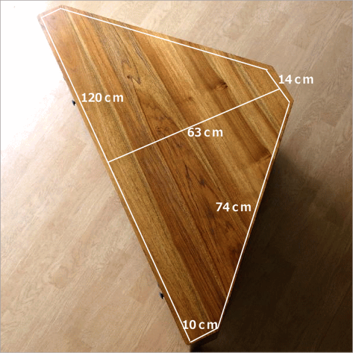 楽天市場】（アウトレット）チーク無垢材 コーナーテレビ台 木製 総