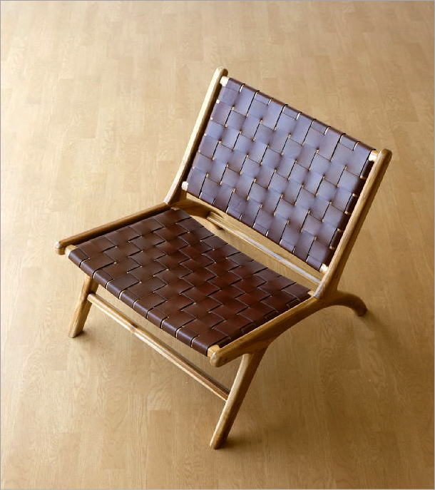 楽天市場】リビングチェア 本革 チーク無垢材 木製 椅子 一人掛け 一人 