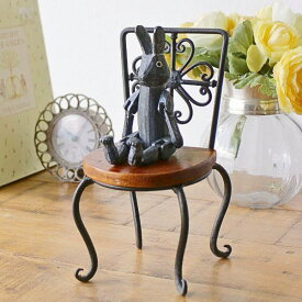 ミニチェア 置物 オブジェ 飾り物 木製 レトロ アンティーク風 インテリア ミニ椅子 人形 ドール 観葉植物 ディスプレイ 小さい ミニチュア 雑貨 イス いす おしゃれ かわいい レトロ雑貨 アンティーク雑貨 小物 置き物 アイアンミニチェアー