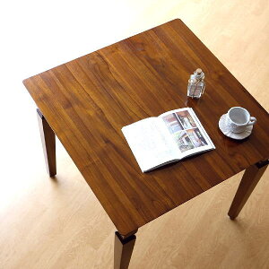 ダイニングテーブル チーク無垢材 天然木 2人用 幅80×80cm 正方形 おしゃれ コンパクト 小さめ 2人掛け 二人掛け 二人用 アジアン 北欧 アンティーク モダン ナチュラル 四角 単品 高級感 送料