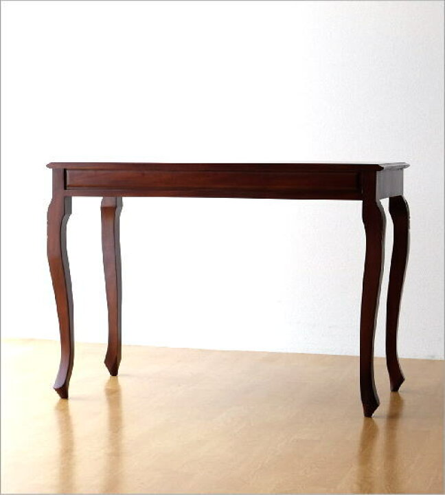 楽天市場】マホガニー無垢材 机 デスク 木製 総無垢材 猫脚 猫足  