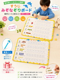 【数字シート2枚セット・専用ペン別売り】すうじ みぞなぞりボード 練習ボード 繰り返し使える ドリル 学習教材 家庭学習 おうち学習 なぞり書き 運筆 数字練習 なぞり 知育