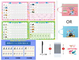 ひらがな みぞなぞり 習字ボード 漢字 カタカナ 対応 繰り返し練習ボード 知育玩具 書き順付練習シート ドリル 子育て16枚セット