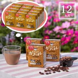 みやざきカフェオレ180ml　12本入　宮崎県産生乳のたっぷり使用　白水舎乳業のつくる昔から愛され続けているコーヒー牛乳です。