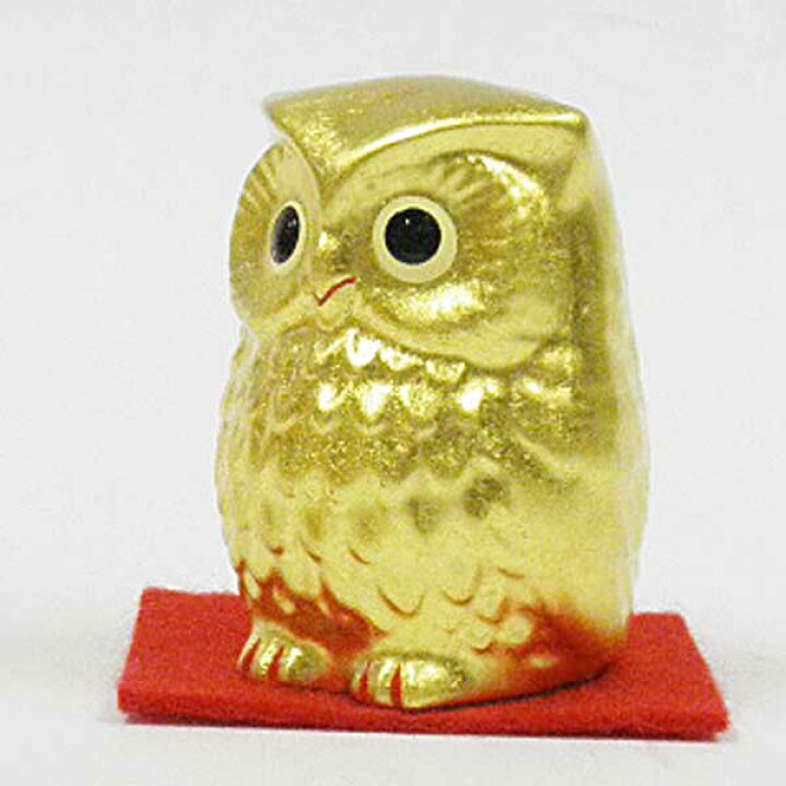 楽天市場】金福郎（小）※金箔置物ふくろう : 金箔逸品工芸 箔打屋
