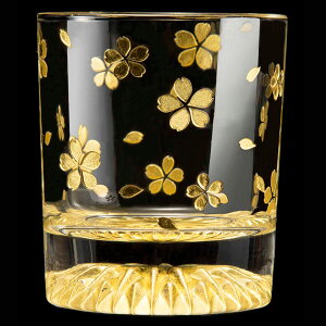 ̃bNOX S  GOLD LEAF ROCK GLASS