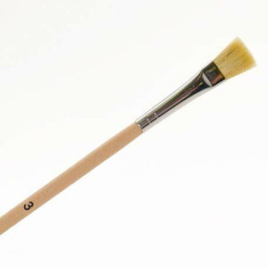 「平筆(3号)」ふで 平筆 筆 金箔 金 はけ 工具 道具 3号 工芸 材料 画材 クラフト ハンドメイド DIY 箔座