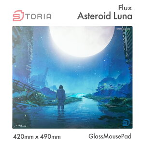 STORIA �Q�[�~���O�}�E�X�p�b�h �K���X Flux Asteroid Luna XL�T�C�Y 42cm × 49cm �X�s�[�h ���Z �}�E�X�p�b�h esports FPS �ᖀ�C �X�g�[���A SGP26FL-AEa
