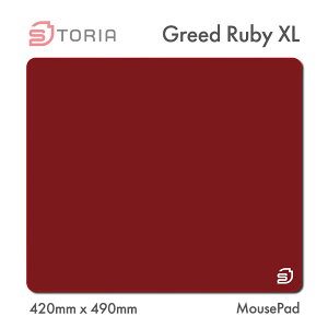 STORIA �Q�[�~���O�}�E�X�p�b�h Greed Ruby XL 42cm × 49cm �X�s�[�h�o�����X ���Z �}�E�X�p�b�h XL�T�C�Y �z�� esports FPS �ᖀ�C �X�g�[���A SMP23GREXL03