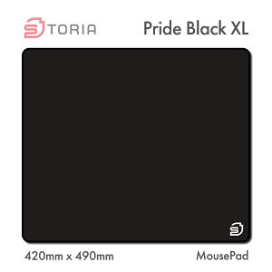 STORIA �Q�[�~���O�}�E�X�p�b�h Pride Black XL 42cm × 49cm �� �R���g���[�� ���Z �}�E�X�p�b�h XL�T�C�Y �z�� esports FPS �����C �X�g�[���A SMP23PRIXL01