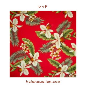 ハワイアン ハワイアン生地 ファブリック レーヨン生地【 ハワイアンオーキッド 】