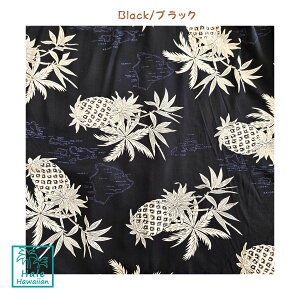 ハワイ ハワイアン生地 ファブリック レーヨン生地【 パイナップルマップ 】