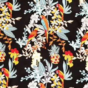 ハワイアン ハワイアン生地 ファブリック レーヨン生地【 パロット 】