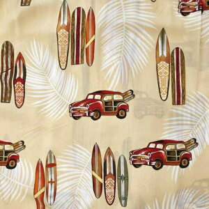 ハワイアン ハワイアン生地 ファブリック レーヨン生地【ウディー】