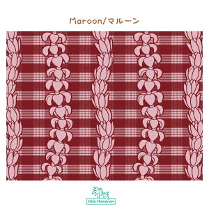 ハワイアン ポリコットン 生地 PTT-115【 パラカ プアケニケニ 】2トーン