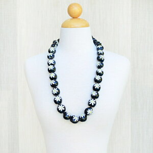 ハワイアン フラアクセサリー ペイントククイレイ【 ティアレククイレイ 】 ブラック