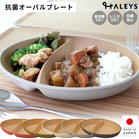 earth color 抗菌ランチプレート オーバルプレート 24.5cm 日本製 仕切り皿 パスタ皿 カレー皿 深皿 電子レンジ 食洗機 対応 抗菌加工 北欧 スタッキング オーバル 楕円 ランチプレート 割れない 皿 お皿 軽量 食器