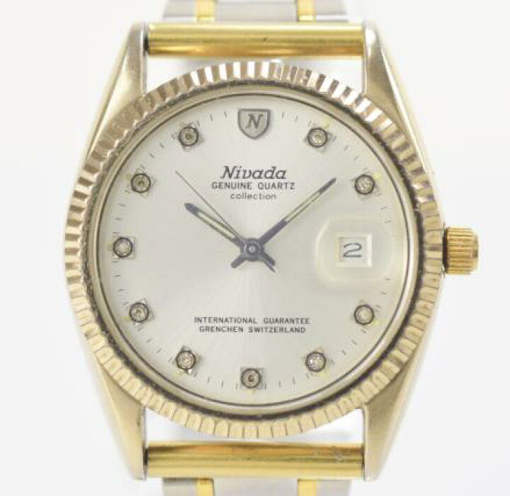 楽天市場】【中古】Nivada Nivada ニバダ クォーツウォッチ ゴールド 
