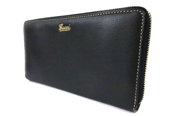 楽天市場】【中古】GUCCI グッチ ラウンドファスナー長財布 レザー 