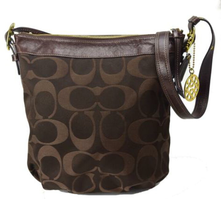 楽天市場】【中古】COACH コーチ ショルダーバック シグネチャー 13884 