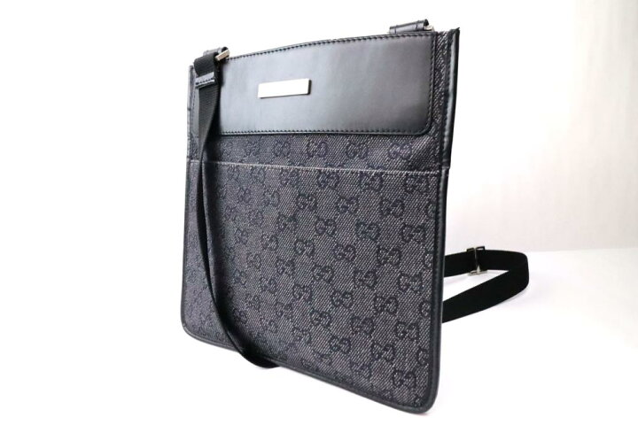楽天市場】【中古】GUCCI グッチ GGキャンバス マチ無しスクエア 