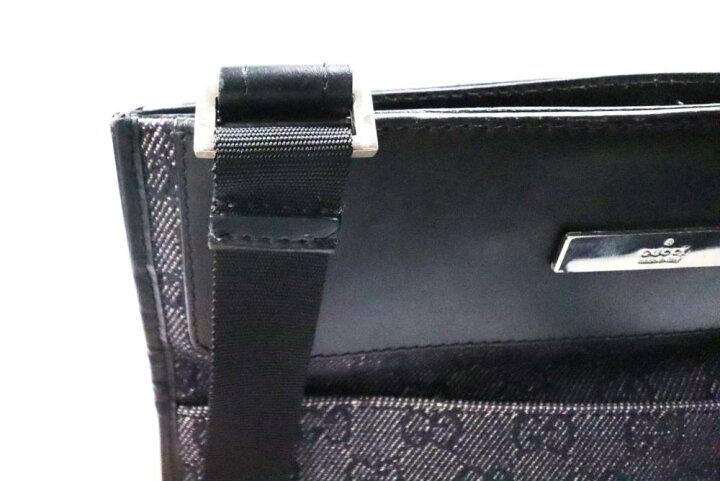 楽天市場】【中古】GUCCI グッチ GGキャンバス マチ無しスクエア 