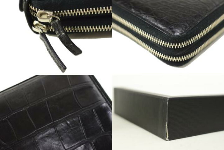 楽天市場】【中古】GUCCI グッチ クロコダイル トラベルドキュメント 
