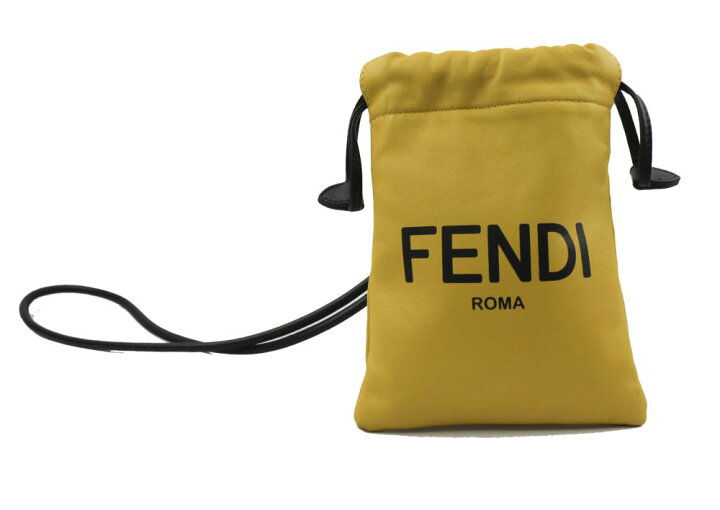 楽天市場】【中古】FENDI フェンディ フォンポーチ イエロー 7AR898  