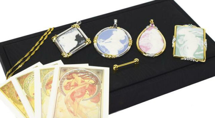 楽天市場】【中古】【美品】MUCHA MUCHA ミュシャ 四芸術 宝飾 