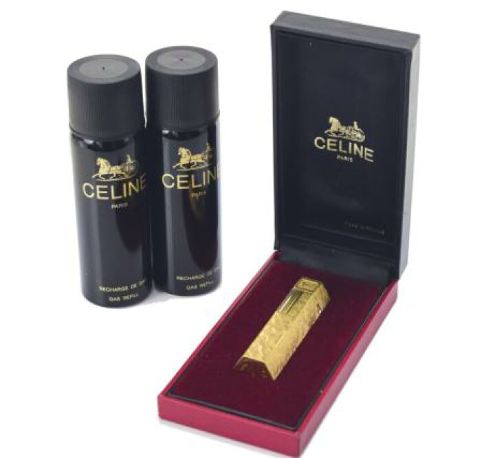 楽天市場】【中古】CELINE セリーヌ 希少 六角ガスライター 馬車 ガス 
