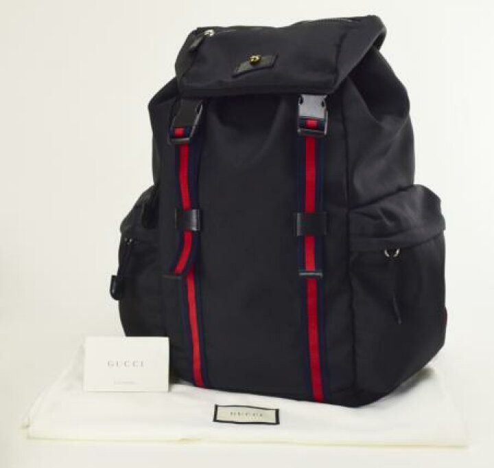 楽天市場】【中古】【美品】GUCCI グッチ 美品 バックパック リュック 