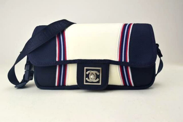 楽天市場】【中古】【美品】CHANEL シャネル ナイロンショルダーバッグ 
