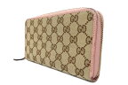 【中古】GUCCI グッチ ラウンドファスナー ウォレット 長財布 GGキャンバス 363423 ブラウン 長財布