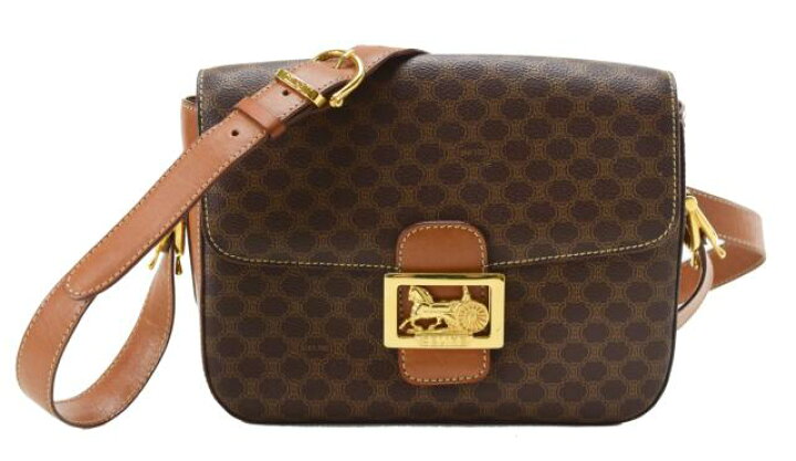 楽天市場】【中古】【美品】CELINE セリーヌ ショルダーバッグ 馬車 