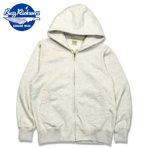 BUZZ RICKSON'S�i�o�Y���N�\���Y�jFULL ZIP SWEAT PARKA PLANE�i���n�t���W�b�v�X�E�F�b�g�p�[�J�jBR65623�y131�jOATMEAL�E�I�[�g�~�[���z