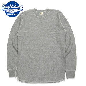 BUZZ RICKSON'S�i�o�Y���N�\���jTHERMAL T-SHIRTS�i�����T�[�}���N���[�l�b�NT�V���c�jBR63755�yH.GRAY�EH.�O���[�z