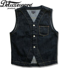 Deluxeware（デラックスウエア）ローグデニムベスト【DX30151　ROGUE VEST】