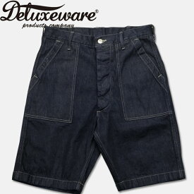 Deluxeware（デラックスウエアー）ワークショートパンツ【DX100B DENIM SHORT BOTTOM】インディゴデニム