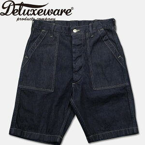 Deluxeware�i�f���b�N�X�E�G�A�[�j���[�N�V���[�g�p���c�yDX100B DENIM SHORT BOTTOM�z�C���f�B�S�f�j��