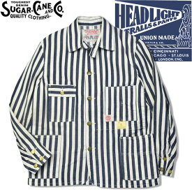 東洋エンタープライズHEADLIGHT×FICTION ROMANCE NOS 7oz. 1/2" INDIGO STRIPE WORK COATシュガーケン×ヘッドライト7oz.1/2ストライプワークコートSC15305