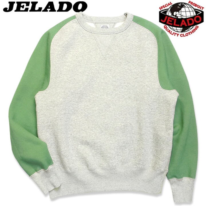 楽天市場】JELADO（ジェラード）2トーンフリーダムスリーブスウェット 