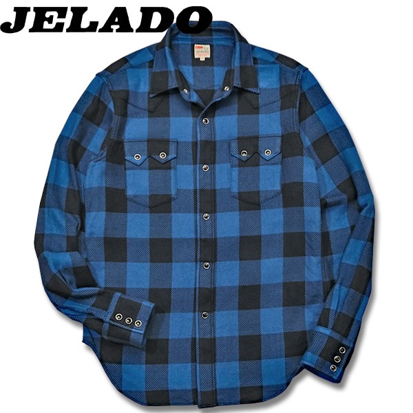 JELADO(ジェラード）Round up shirt (ラウンドアップシャツ）バッファローチェックウエスタンシャツ【JP63127】オールドネイビー  - www.edurng.go.th
